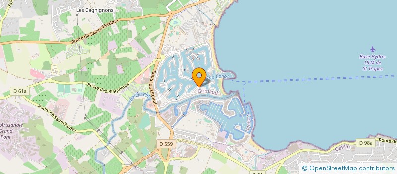 localisation de l'entreprise TRINI MARINE à GRIMAUD