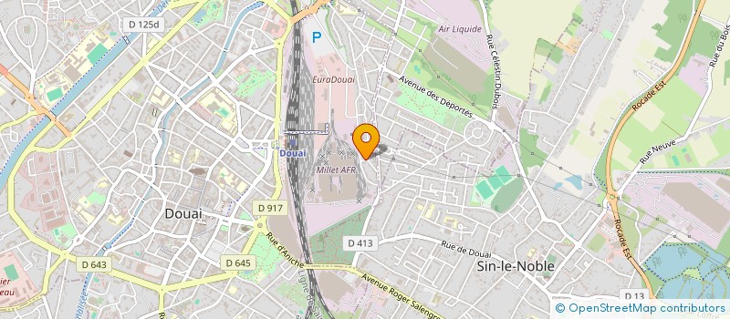 localisation de l'entreprise TRINIPACK à DOUAI