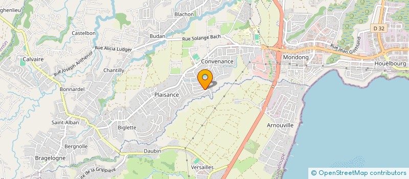 localisation de l'entreprise TRINITAS CARAIBE  BAIE-MAHAULT