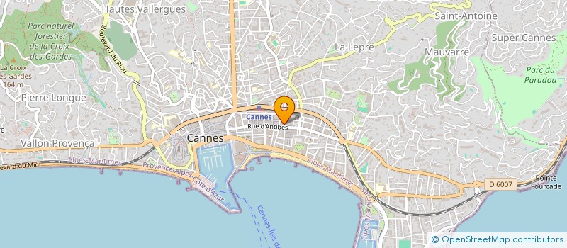 localisation de l'entreprise TRINITE 31  CANNES