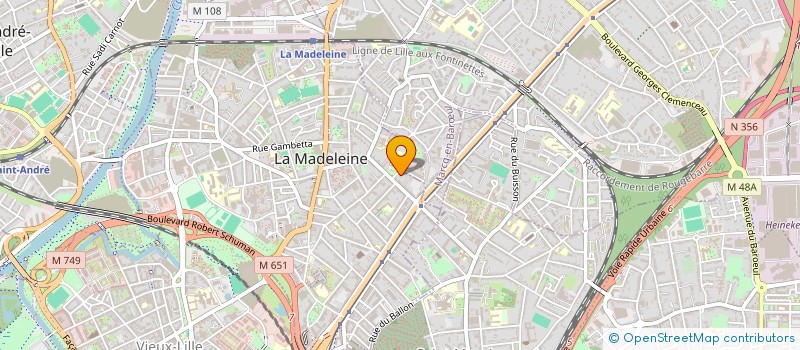 localisation de l'entreprise TRINITE à LA MADELEINE