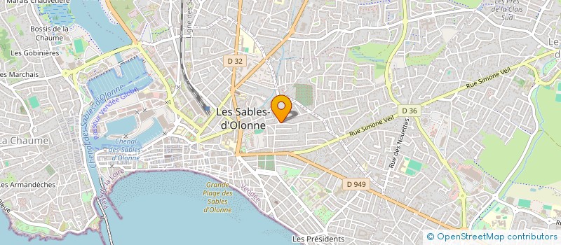 localisation de l'entreprise TRINITE à LES SABLES D'OLONNE