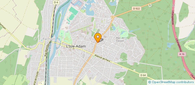 localisation de l'entreprise TRINITE à L'ISLE-ADAM