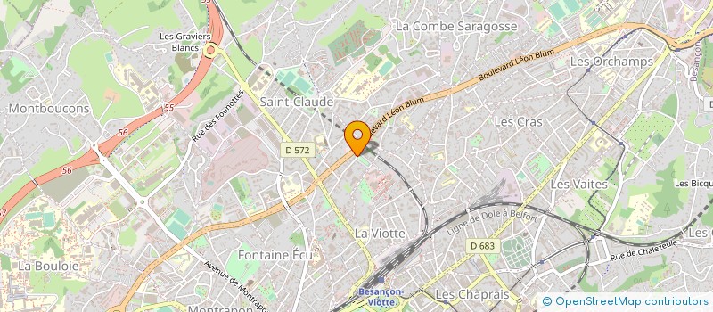 localisation de l'entreprise TRINITE CONSEIL  BESANCON