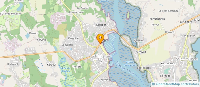 localisation de l'entreprise TRINITE HOTEL  LA TRINITE-SUR-MER