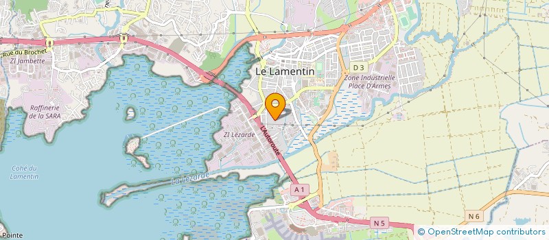 localisation de l'entreprise TRINITE IMMOBILIER INDUSTRIES  LE LAMENTIN