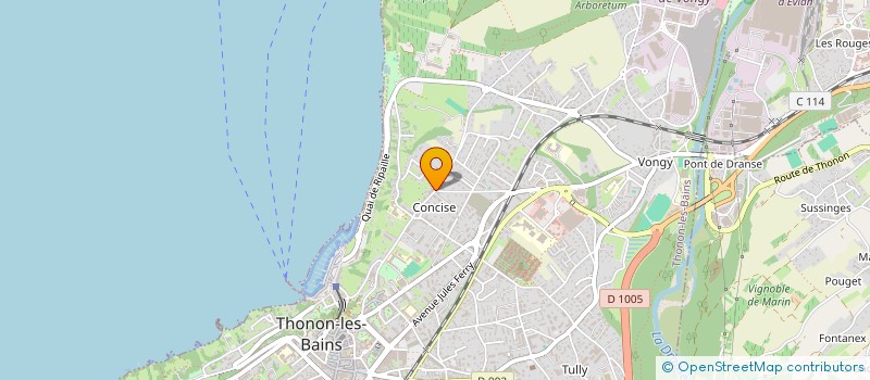 localisation de l'entreprise TRINITE-SCHILLEMANS OGER à THONON-LES-BAINS