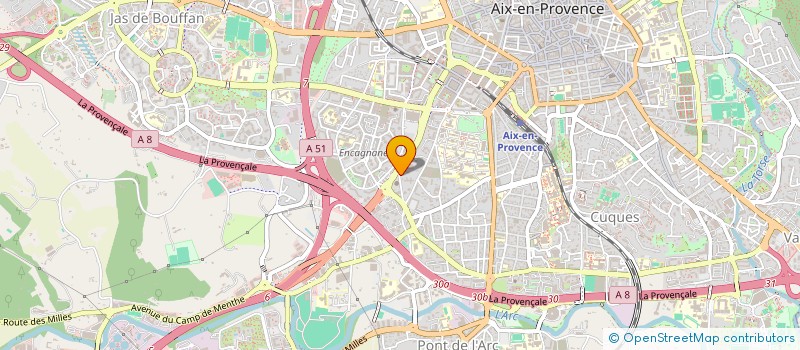 localisation de l'entreprise TRINITY à AIX-EN-PROVENCE
