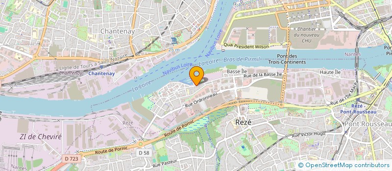 localisation de l'entreprise TRINITY à REZE