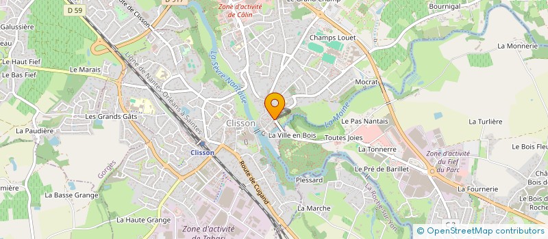 localisation de l'entreprise TRINITY CONSEIL à CLISSON