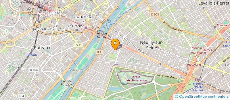 localisation de l'entreprise TRINITY HOSPITALITY à NEUILLY SUR SEINE