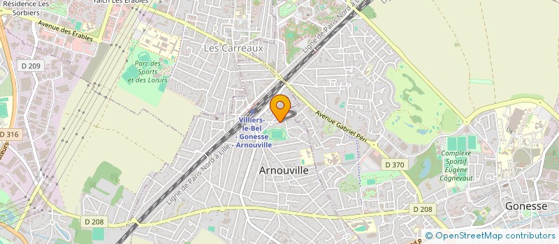 localisation de l'entreprise TRINITY IMMOBILIER à ARNOUVILLE