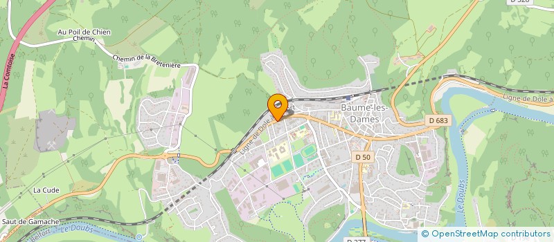 localisation de l'entreprise TRINOVA  BAUME-LES-DAMES