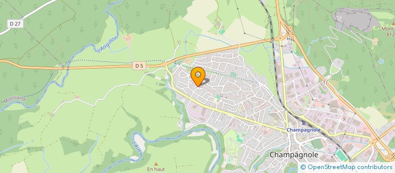 localisation de l'entreprise TRINQUE TON SOMMET  CHAMPAGNOLE