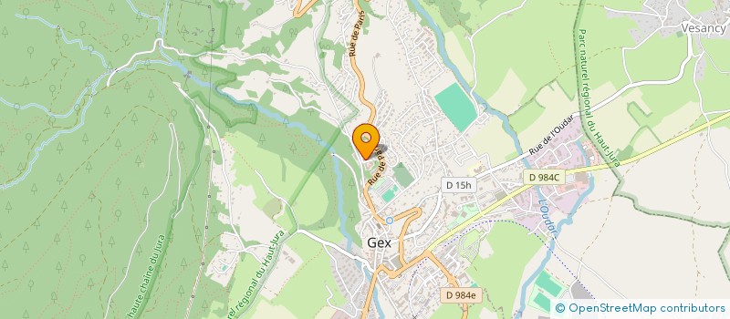 localisation de l'entreprise TRINQUET C.  GEX