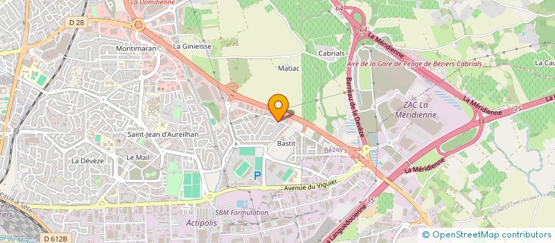 localisation de l'entreprise TRINQUET ET FILS à BEZIERS