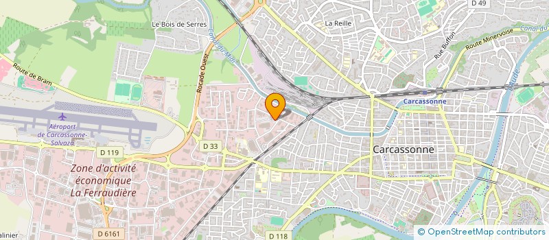 localisation de l'entreprise TRINQUIER à CARCASSONNE