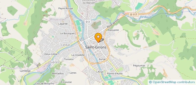 localisation de l'entreprise TRINQUOT à SAINT-GIRONS