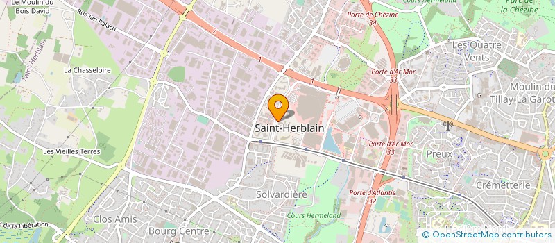 localisation de l'entreprise TRIO à SAINT-HERBLAIN