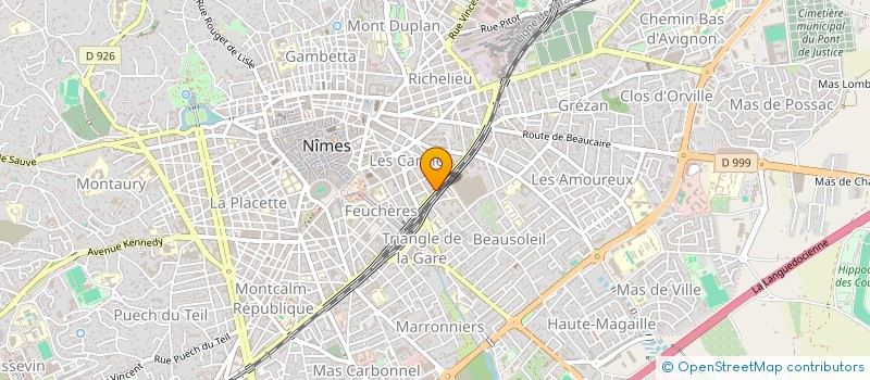 localisation de l'entreprise TRIO  NIMES