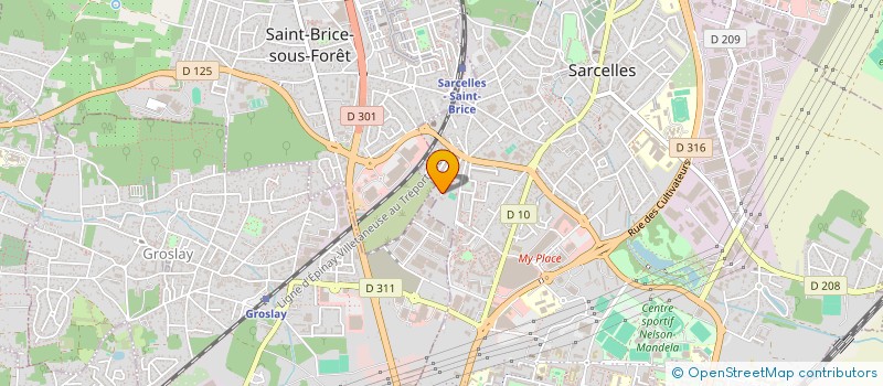 localisation de l'entreprise TRIO à SARCELLES