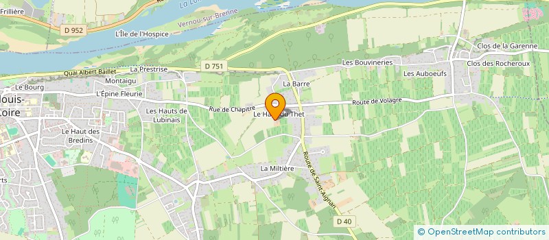 localisation de l'entreprise TRIO à MONTLOUIS-SUR-LOIRE