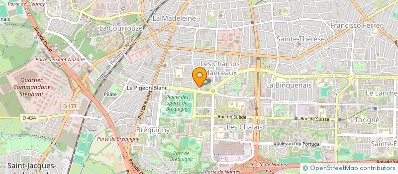 localisation de l'entreprise TRIO  RENNES