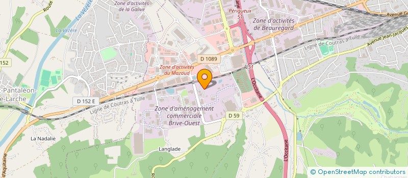 localisation de l'entreprise TRIO AUTO à BRIVE LA GAILLARDE