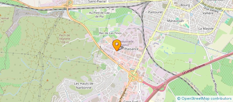 localisation de l'entreprise TRIO AUTO  NARBONNE