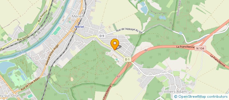 localisation de l'entreprise TRIO CONCEPT  MERIEL