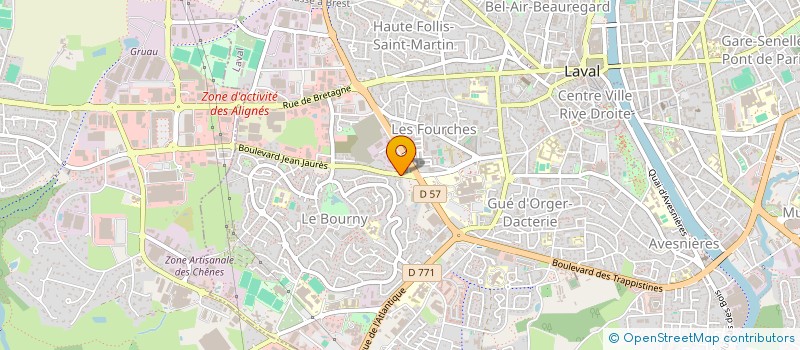 localisation de l'entreprise TRIO IMMO à LAVAL