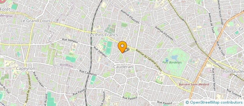 localisation de l'entreprise TRIO IMMOBILIER  LE BOUSCAT