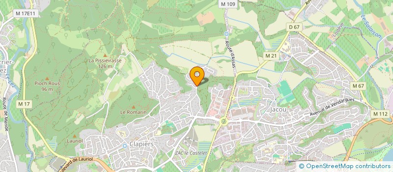 localisation de l'entreprise TRIO-MARIN  CLAPIERS