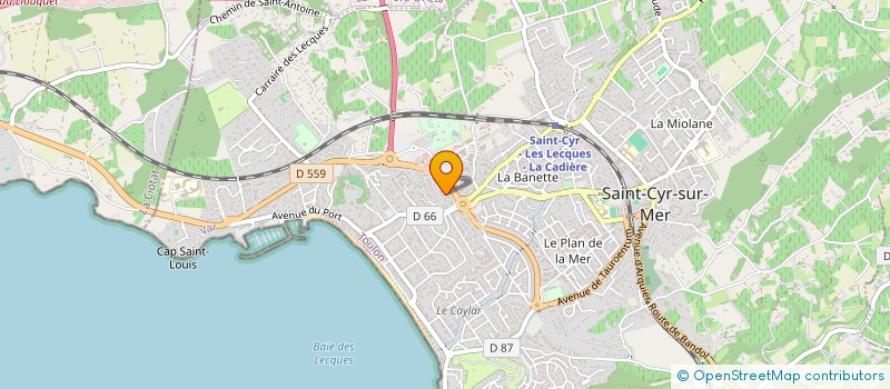 localisation de l'entreprise TRIO SOLAIRE à SAINT-CYR-SUR-MER