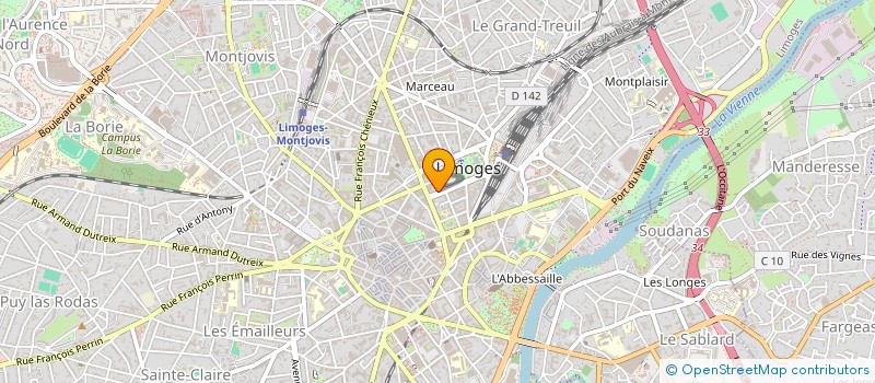 localisation de l'entreprise TRIO3X6 à LIMOGES
