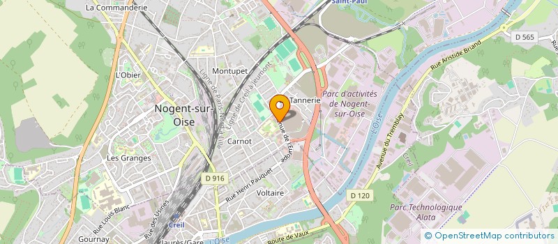 localisation de l'entreprise TRIOCOM  NOGENT-SUR-OISE