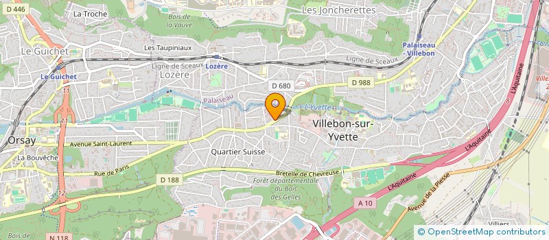 localisation de l'entreprise TRIOLET 6 à VILLEBON-SUR-YVETTE
