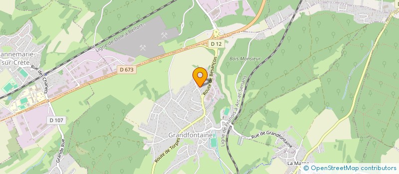 localisation de l'entreprise TRIOM  GRANDFONTAINE