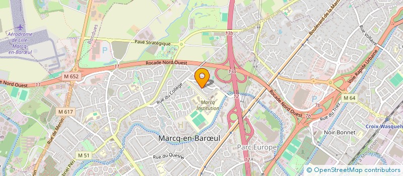 localisation de l'entreprise TRIOMERA à MARCQ-EN-BARŒUL