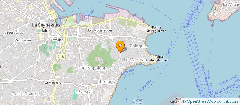 localisation de l'entreprise TRIOMF à LA SEYNE-SUR-MER