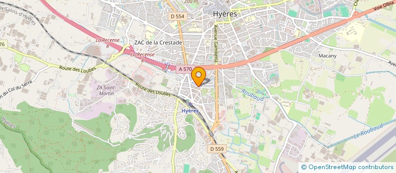 localisation de l'entreprise TRIOMPHANT  HYERES