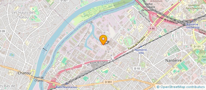 localisation de l'entreprise TRIOMPHE à NANTERRE
