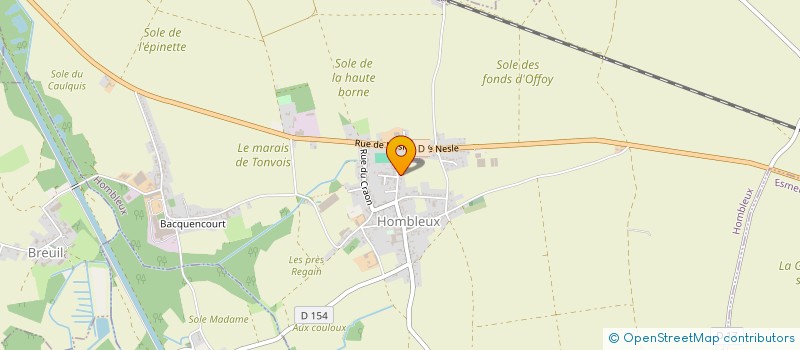 localisation de l'entreprise TRIOMPHE  HOMBLEUX