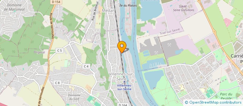 localisation de l'entreprise TRIOMPHE  VILLENNES-SUR-SEINE