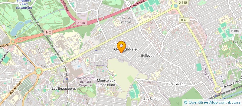 localisation de l'entreprise TRIOMPHE CONSTRUCTION à NOISY-LE-SEC