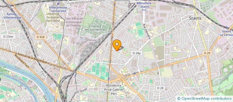 localisation de l'entreprise TRIOMPHE IMMO à PIERREFITTE-SUR-SEINE