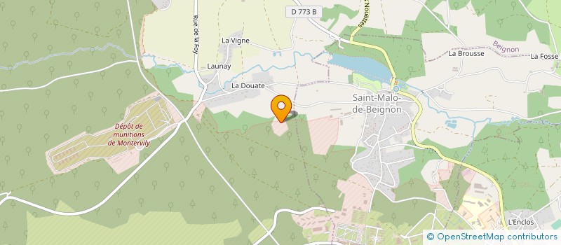 localisation de l'entreprise TRIOMPHE SAINT CYR  GUER