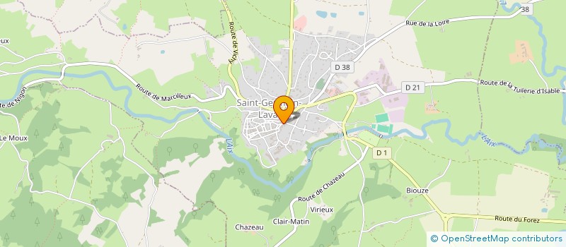 localisation de l'entreprise TRIOMPHE THIERRY  POMMIERS-EN-FOREZ