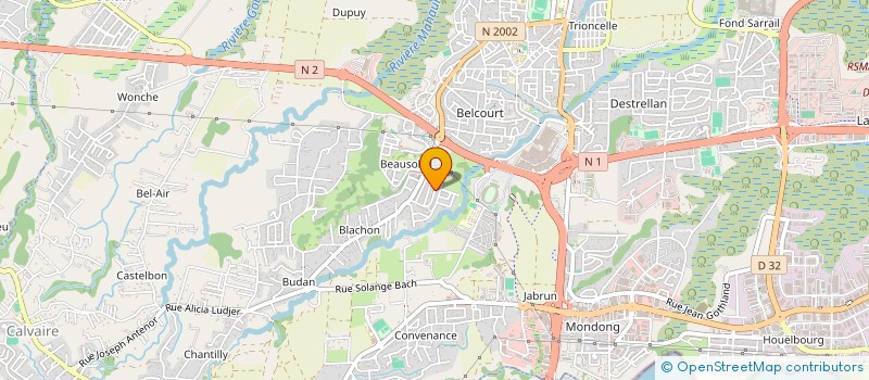 localisation de l'entreprise TRIOMPHOVERALL  BAIE-MAHAULT