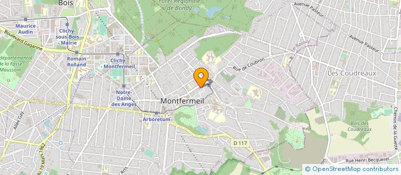 localisation de l'entreprise TRIONETT à MONTFERMEIL